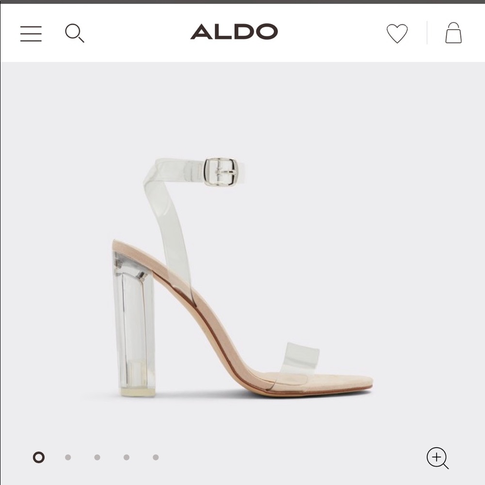 ALDO ANIWIEN plexi heeled sandal